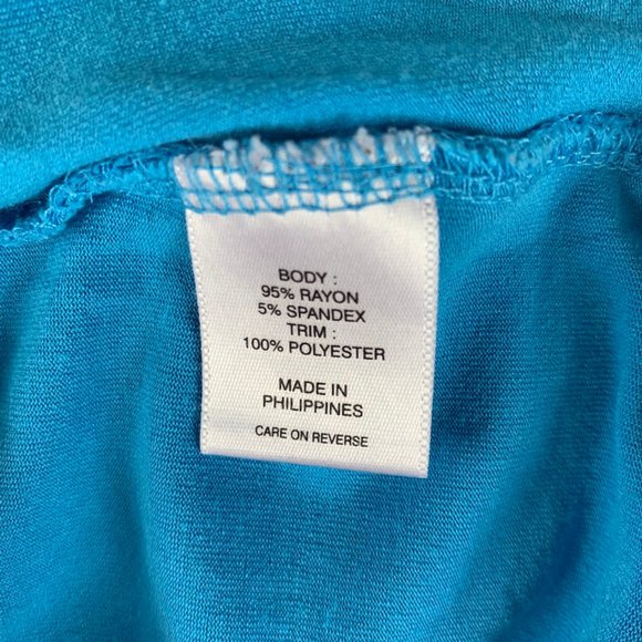 New York & Company Blue XS Tank Blouse Lined - Picture 4 of 7